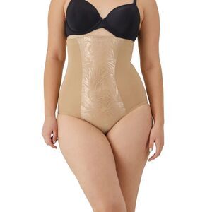 Maidenform F83061 Ultra Firm High Waist Shaping Brief Shapewear  Sz XL Beige NWT
